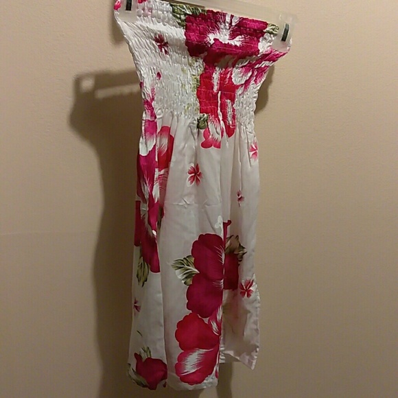 White floral dress