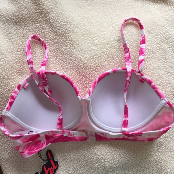 NWT Motel Rose Bandeau Bikini Top - Picture 5 of 5