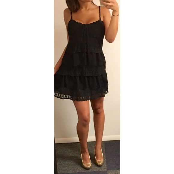 Crochet empire waist dress
