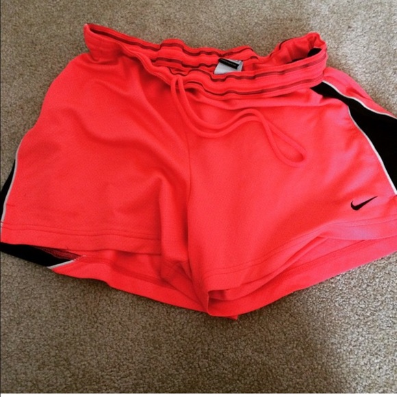 Coral Nike shorts