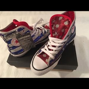 Converse CT silver/Elect Women's Chuck Taylor's