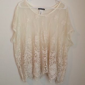 White lace top