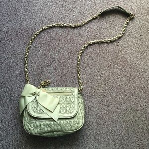 Deux Lux Quilted Heart Chain Crossbody Bag