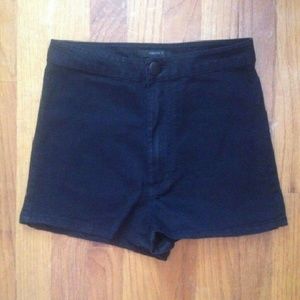Black high waisted shorts