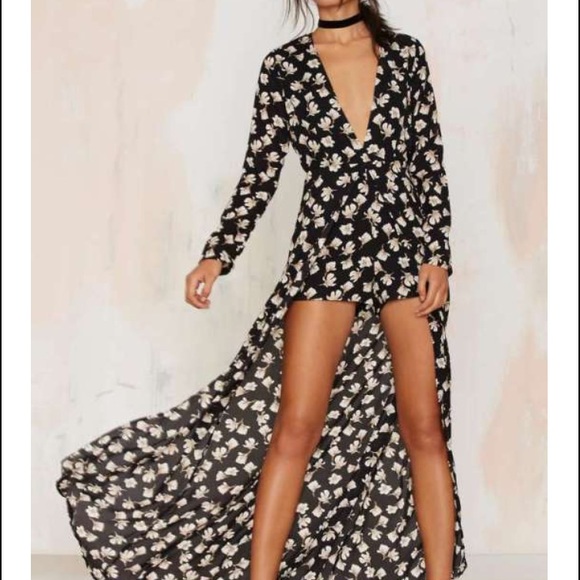 Nasty Gal Pants - Floral jumpsuit