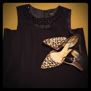 Tribal LBD with Beaded neckline