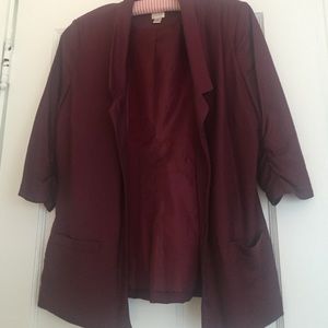 Burgundy blazer