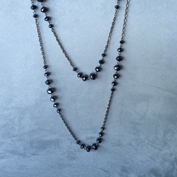 Black Crystal Necklace