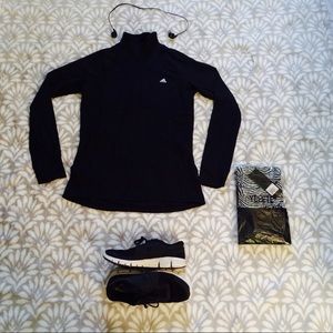 NWOT Black Adidas Climalite Pull Over ⬛️◾️▪️