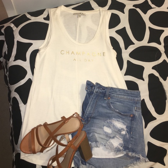 Express Graphic Tank "Champagne All Day"