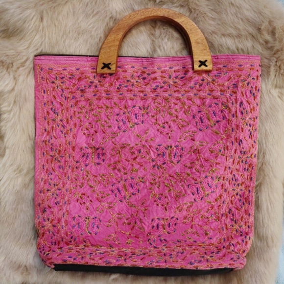 Handmade Embroidered and Embellished Bag
