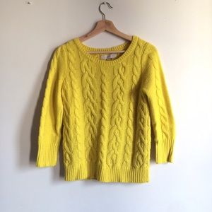 Loft- cute yellow sweater