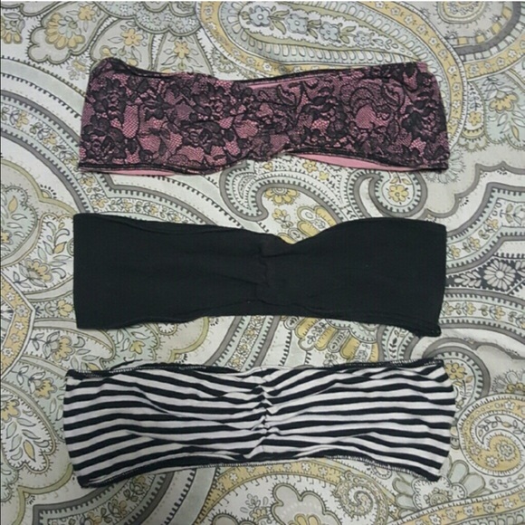 VS Large Bandeau Bralettes Set of 3