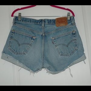 Levi's 501 high waisted shorts