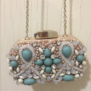 Aldo beaded clutch