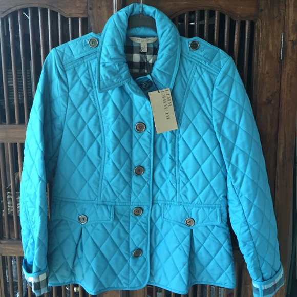 Burberry Brit classic coat light turquoise