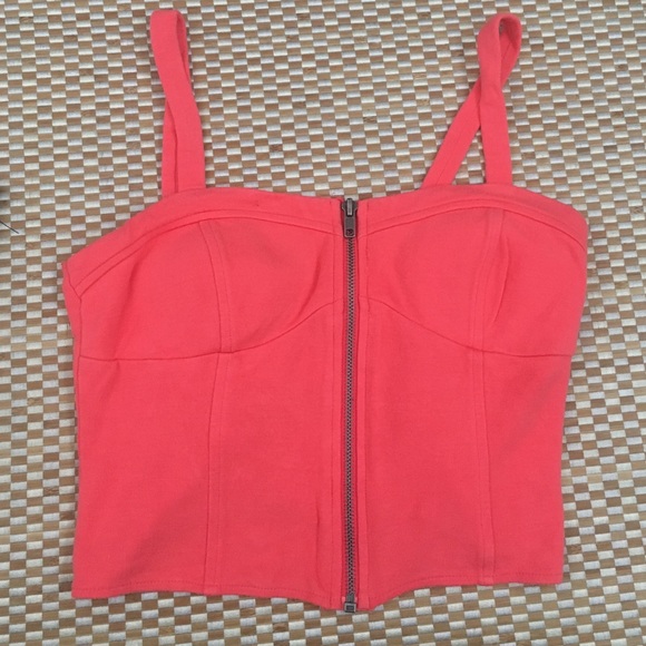 salmon crop top