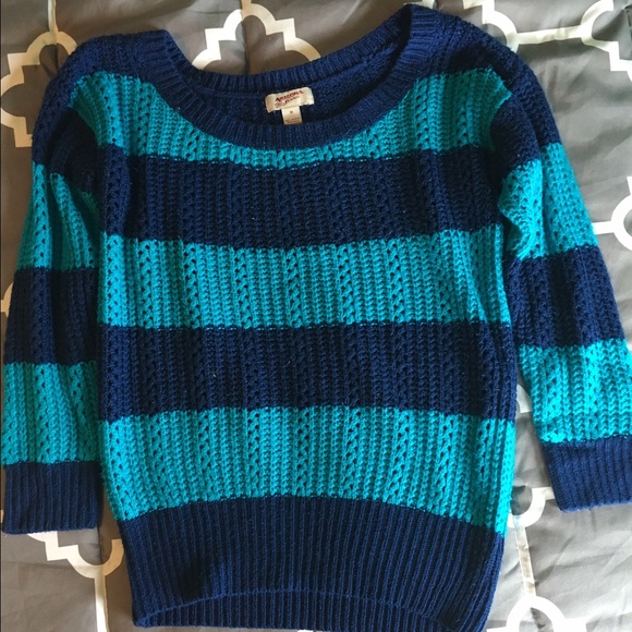 Blue Striped Sweater