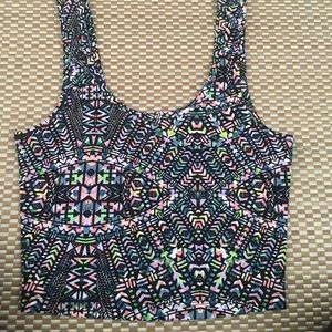 colorful crop top
