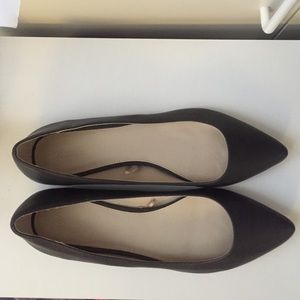 Faux Leather Pointed Flats from Forever 21