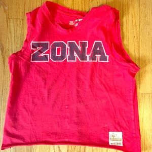University of Arizona Wildcats "ZONA" cropped tank