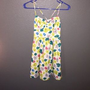 White dress with flowers