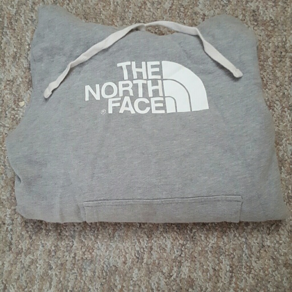 North Face sweatshirt.