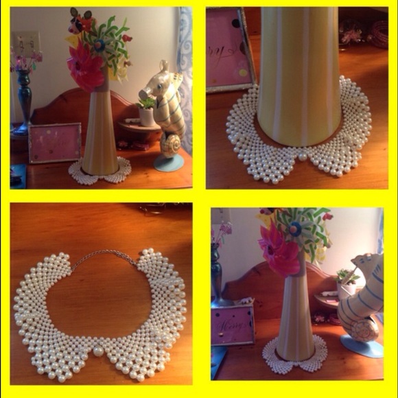 HANDMADE PEARL FALSE COLLAR - Picture 1 of 4
