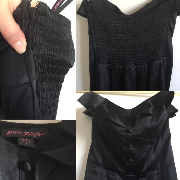 🎈 Betsey Johnson Silk Tux Dress - Picture 3 of 6