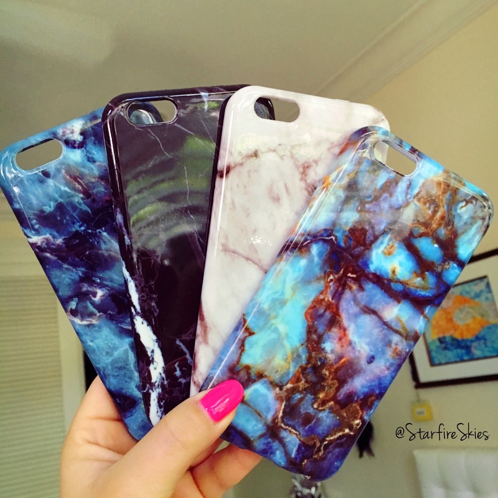 💫 Blue Galaxy iPhone 6/6s Marble Case 💫