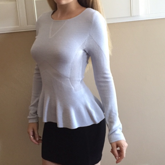 Bar 3 powder blue peplum top