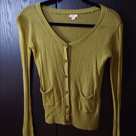 aerie Sweaters - Aerie Olive Green Cardigan