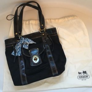 Black Coach Canvas Purse