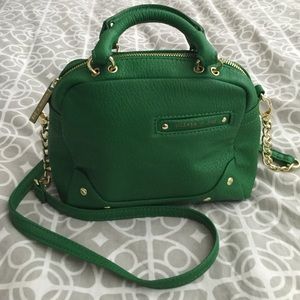Olivia + Joy New York green mini structured purse