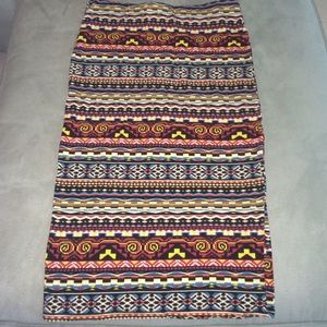 Pencil skirt with interesting pattern