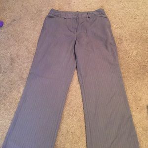 Dark grey dress pant.