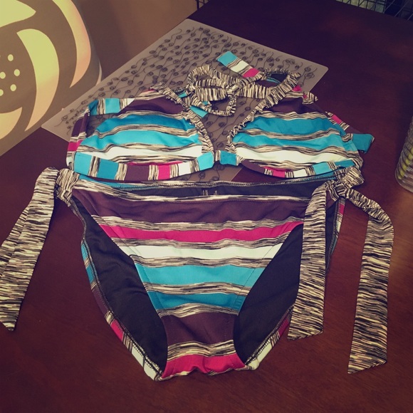 NWOT Blue and Purple Two Piece