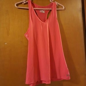 Pink Under Armour Heat Gear Tank