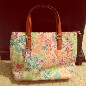 🚨Donating Soon🚨Fossil Multicolor Butterfly Purse