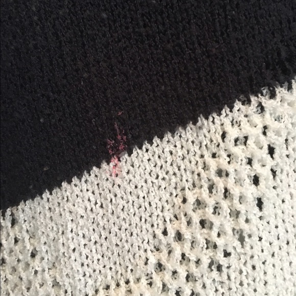 LF Blue and White Striped Ripped Sweater - Picture 3 of 4