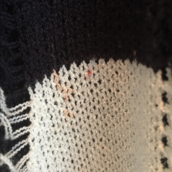 LF Blue and White Striped Ripped Sweater - Picture 4 of 4