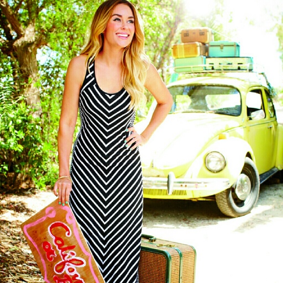 Chevron maxi dress