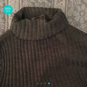 Grey Long Sleeve Turtleneck