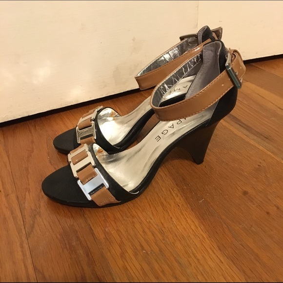 Brown and Black Rampage heels