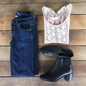 American Eagle Dark Wash Stretch Skinny Jeans