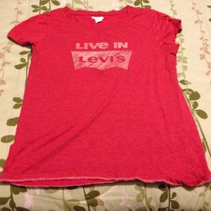 A red levi's shirt