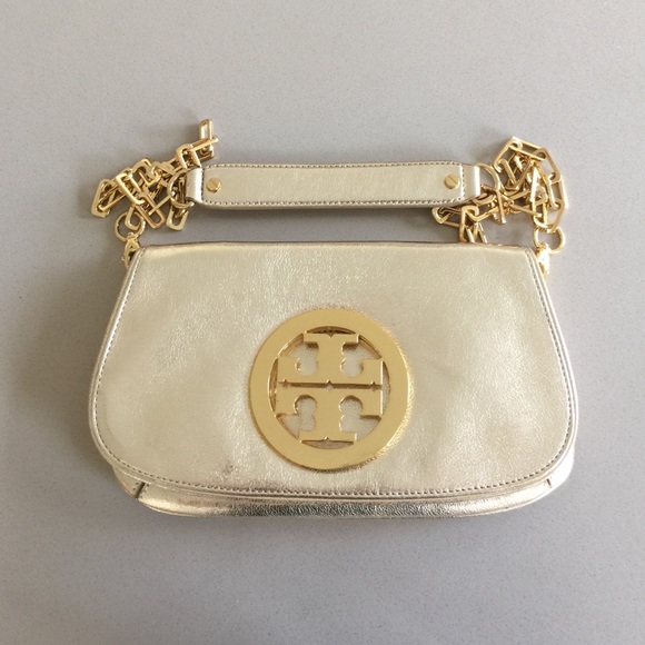 Tory Burch gold cross body