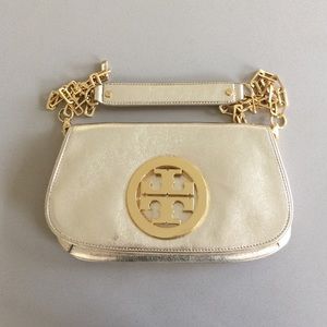 Tory Burch gold cross body