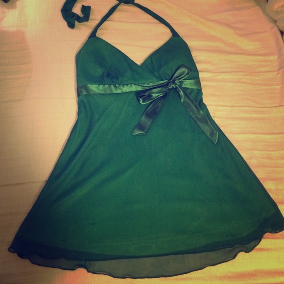Green Halter Blouse