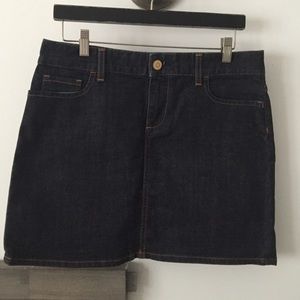 NWT J. Crew dark rinse denim mini skirt